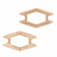 Cymbal ™ DQ metaal Connector Alado voor SuperDuo kralen - Rosé goud